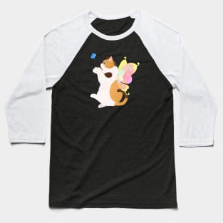 Fairy Calico Cat Baseball T-Shirt